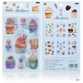 Stickers Journal Summer Season Mix Design 6Pcs BL-7