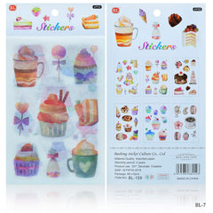 Stickers Journal Summer Season Mix Design 6Pcs BL-7