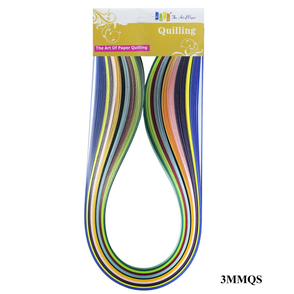 Quilling Strip Multi Colour 3MM 3MMQS