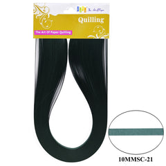 Quilling Strip 10mm S C 21 Dark Green 10MMSC-21