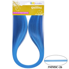 Quilling Strip 3mm S C 26 Flo.Blue 3MMSC-26