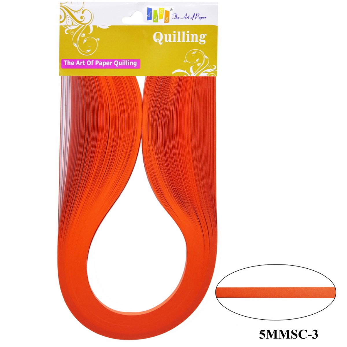 Quilling Strip 5mm S C 03 Orange 5MMSC-03