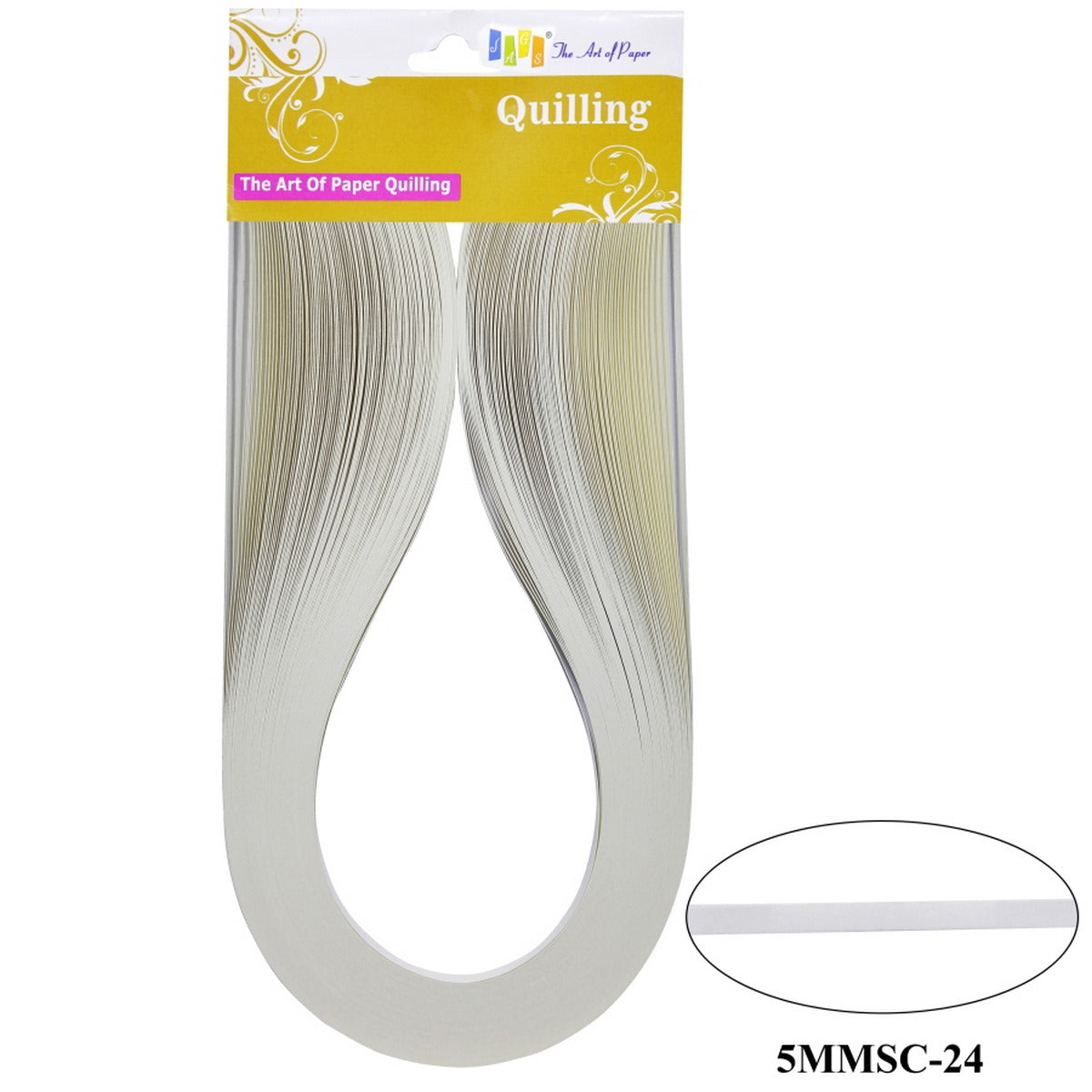 Quilling Strip 5mm S C 24 Off White 5MMSC-24