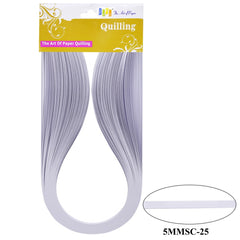 Quilling Strip 5mm S C 25 White 5MMSC-25