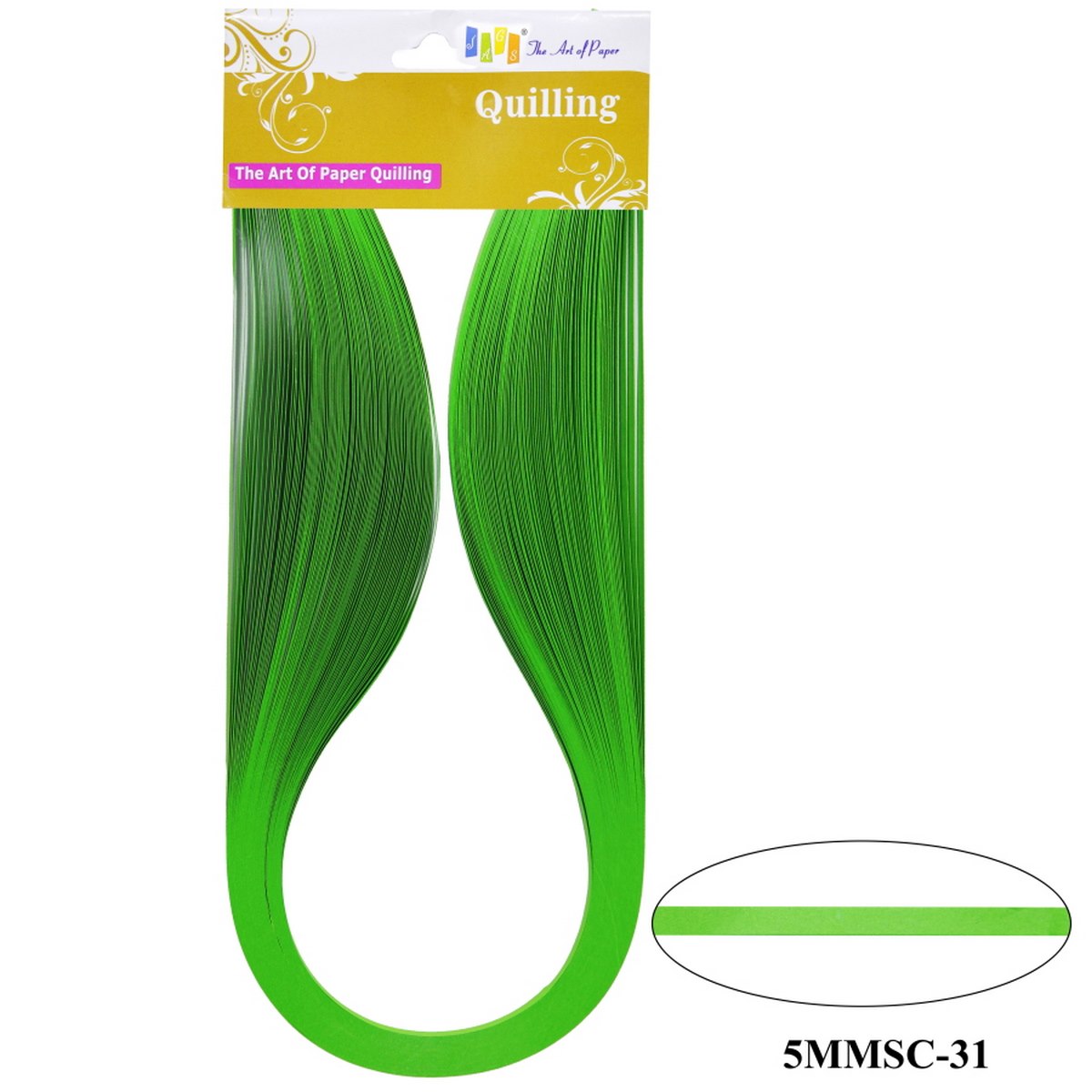 Quilling Strip 5mm S C 31 Flo.Green 5MMSC-31