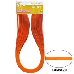 Quilling Strip 7mm S C 32 Flo.Orange 7MMSC-32