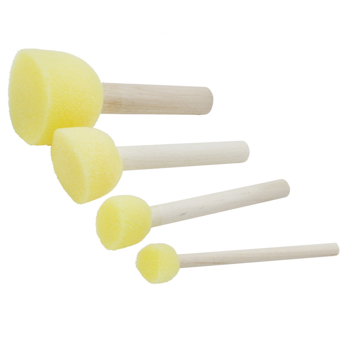 Sponge Brush Set 4Pcs Pwb-022