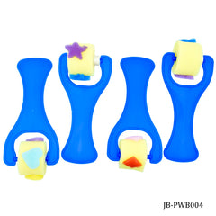 Sponge Brush Set 4pcs Shapes JB-PWB004