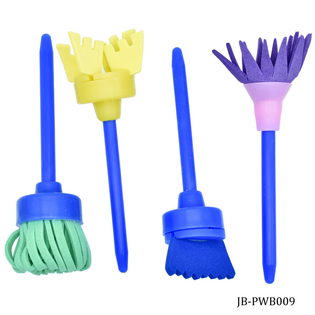 Sponge Brush Set 4pcs Shapes JB-PWB009