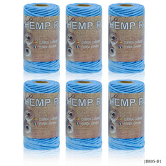 Hemp Rope Blue Colour 6Pcs Pkd JB805-D1