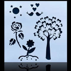 Jags Stencil Plastic 6x6 1Pcs 8 No JSP6X6-8