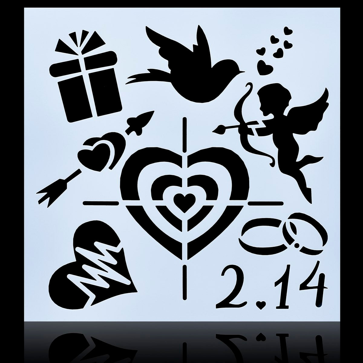 Jags Stencil Plastic 6x6 1Pcs 9 No JSP6X6-9