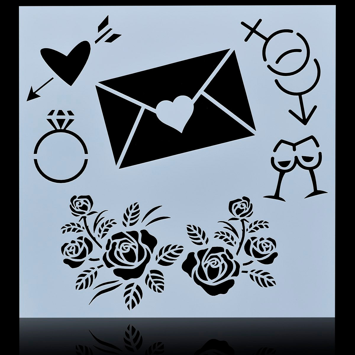 Jags Stencil Plastic 8x8 1Pcs 11 No JSP8X8-11