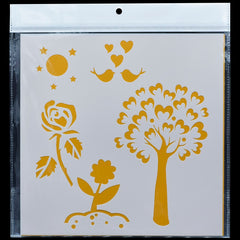 Jags Stencil Plastic 8x8 1Pcs 8 No JSP8X8-8