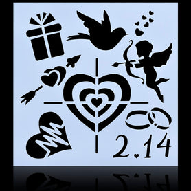 Jags Stencil Plastic 8x8 1Pcs 9 No JSP8X8-9