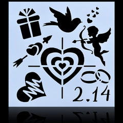 Jags Stencil Plastic 8x8 1Pcs 9 No JSP8X8-9