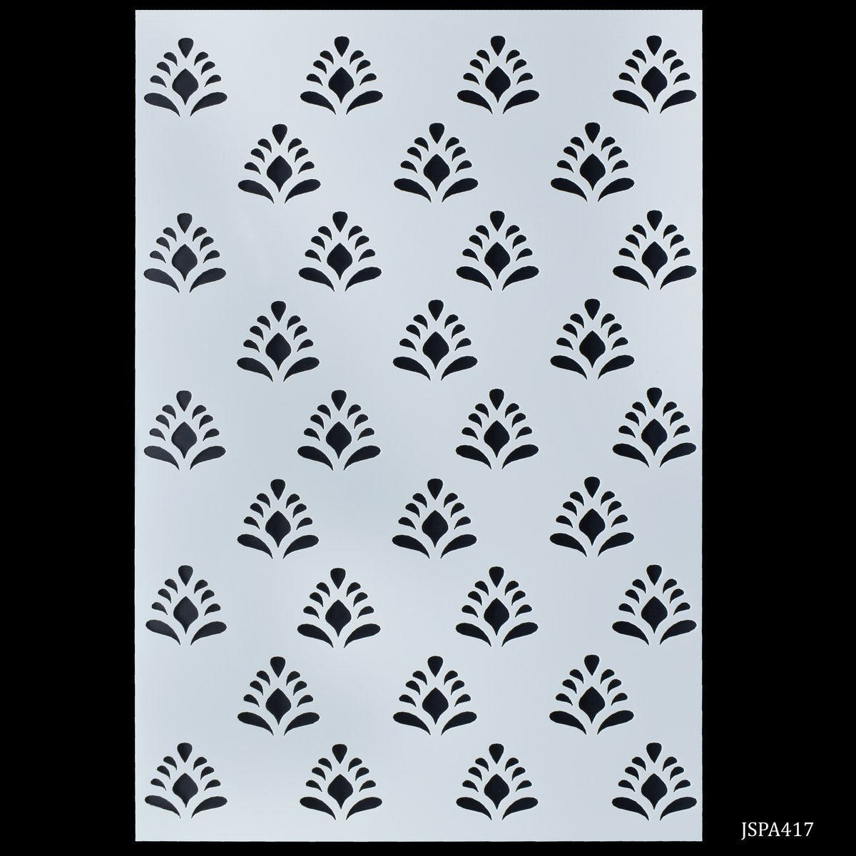 jags Stencil Plastic A4 Leaf Design JSPA417