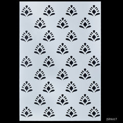jags Stencil Plastic A4 Leaf Design JSPA417