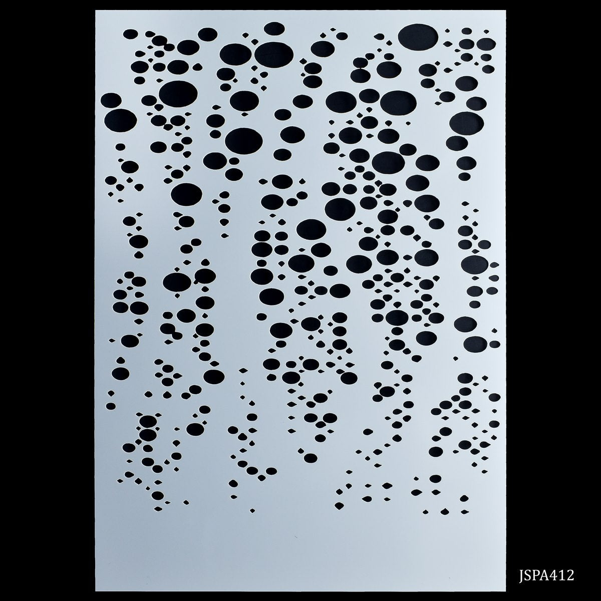 jags Stencil Plastic A4 Round Dot Design JSPA412