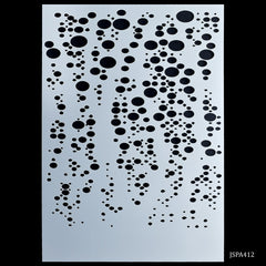 jags Stencil Plastic A4 Round Dot Design JSPA412