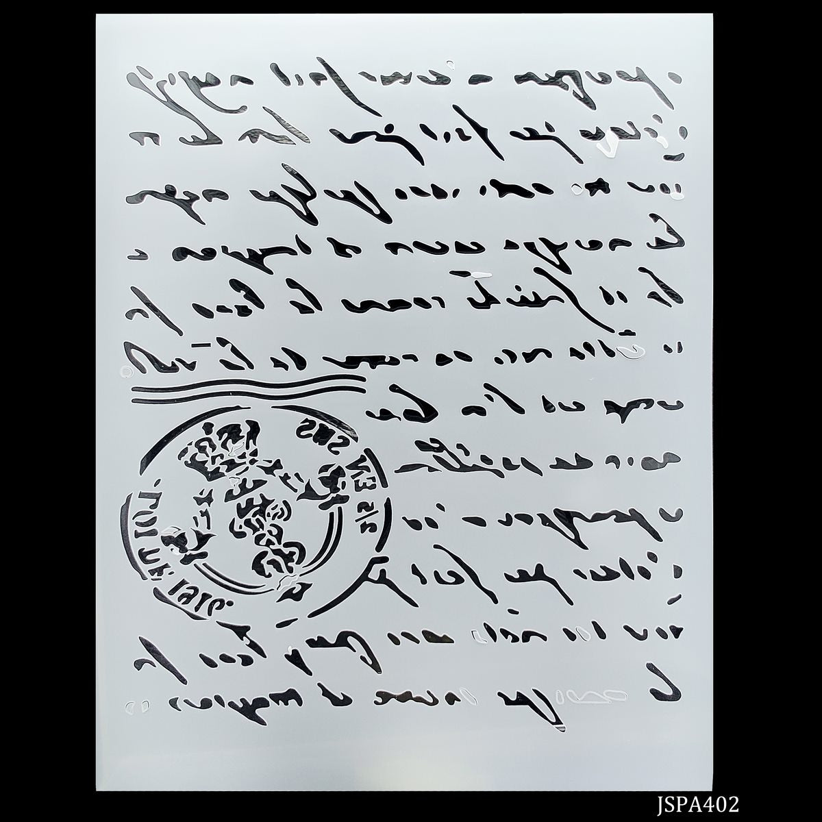 jags Stencil Plastic A4 Words JSPA402