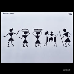 Jags Stencil Plastic A5 1Pcs 5 No JSPA5N-05