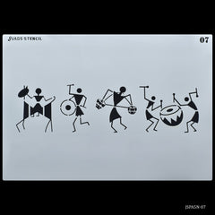 Jags Stencil Plastic A5 1Pcs 7 No JSPA5N-07