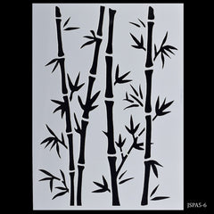 Jags Stencil Plastic A5 Bamboos Tree JSPA5-6