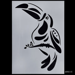 Jags Stencil Plastic A5 Bird Design JSPA5-15