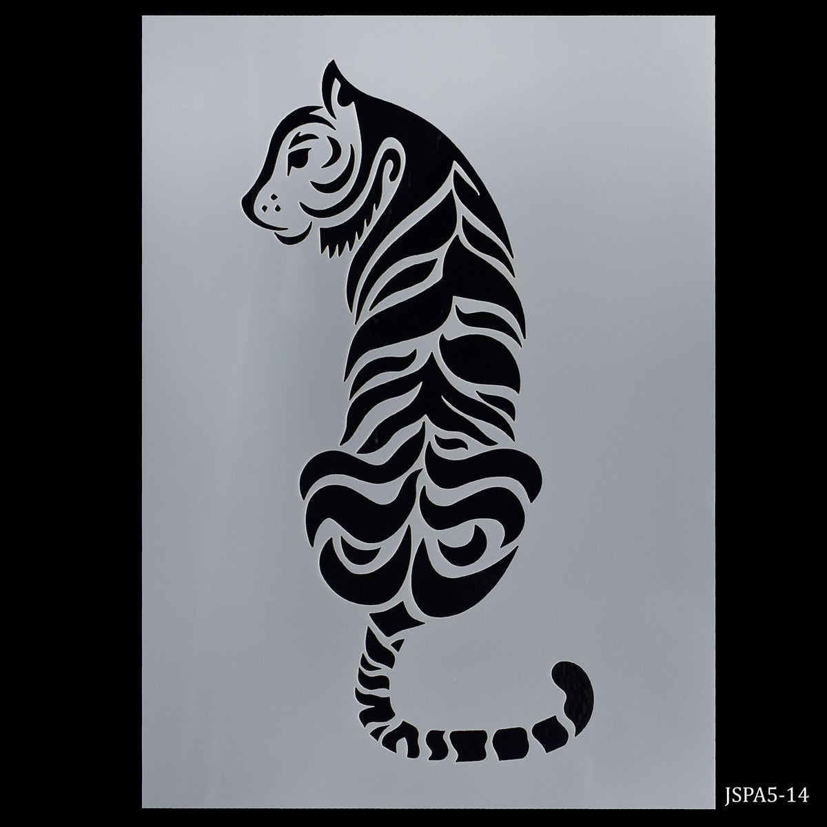 Jags Stencil Plastic A5 Tiger Design JSPA5-14