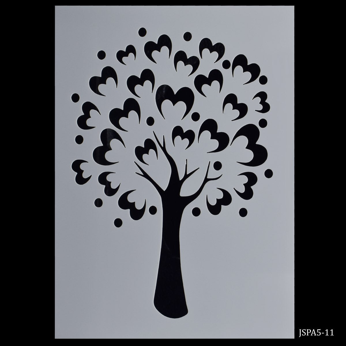 Jags Stencil Plastic A5 Tree Design JSPA5-11