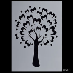 Jags Stencil Plastic A5 Tree Design JSPA5-11