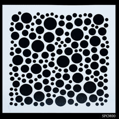 Stencil Plastic Card Model Mix Design 8x8 SPCM00