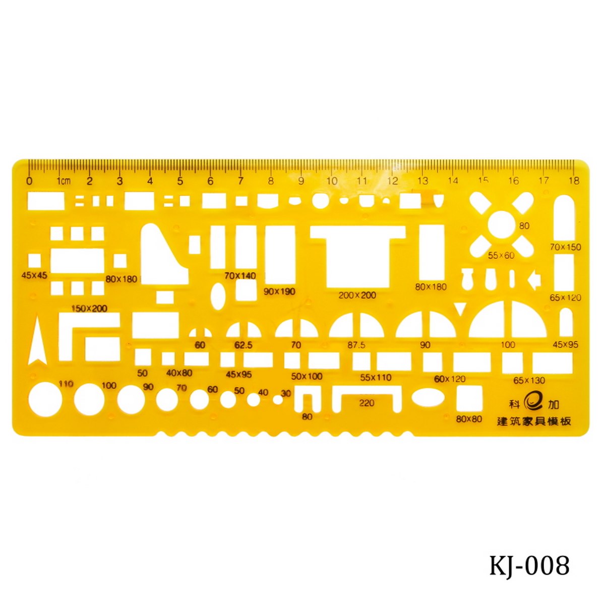 Stencil Plot Building Furniture Template KJ-008