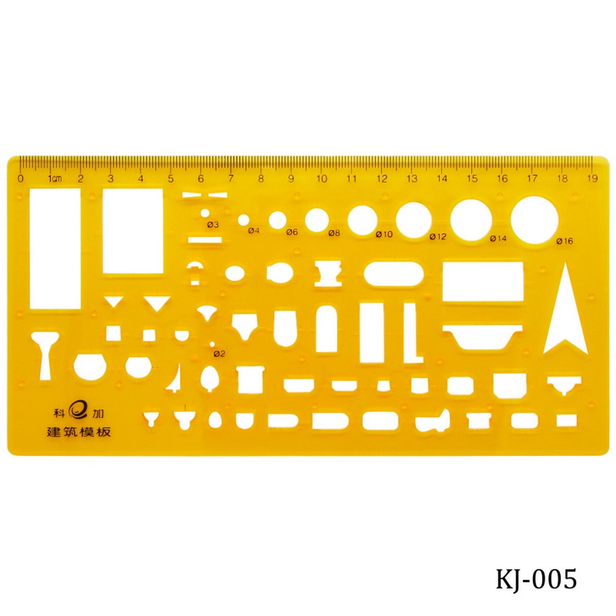 Stencil Plot Building Template KJ-005