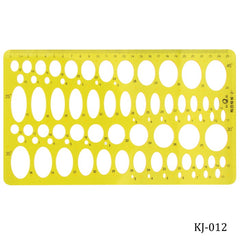 Stencil Plot Model 25CM Oval Template KJ-012