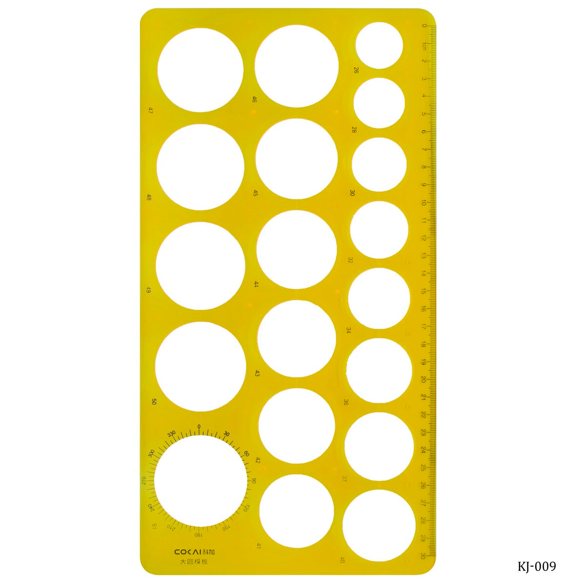 Stencil Plot Model Circle Template KJ-009