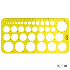 Stencil Plot Model Circle Template KJ-010