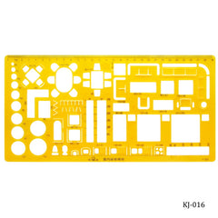 Stencil Plot Model Interior Template KJ-016