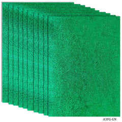 A3 Glitter Foam Sheet Without Sticke Green A3FG-GN