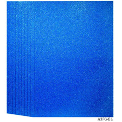 A3 Glitter Foam Sheet Without Sticker Blue A3FG-BL