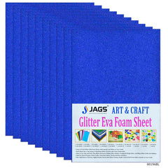 A4 Glitter Foam Sheet Without Stk N Blue 00196BL