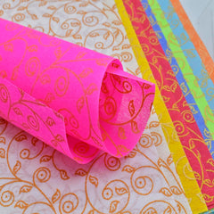 A4 Non Woven Paper Leaf Pattern NO-3201 A4 WF-9