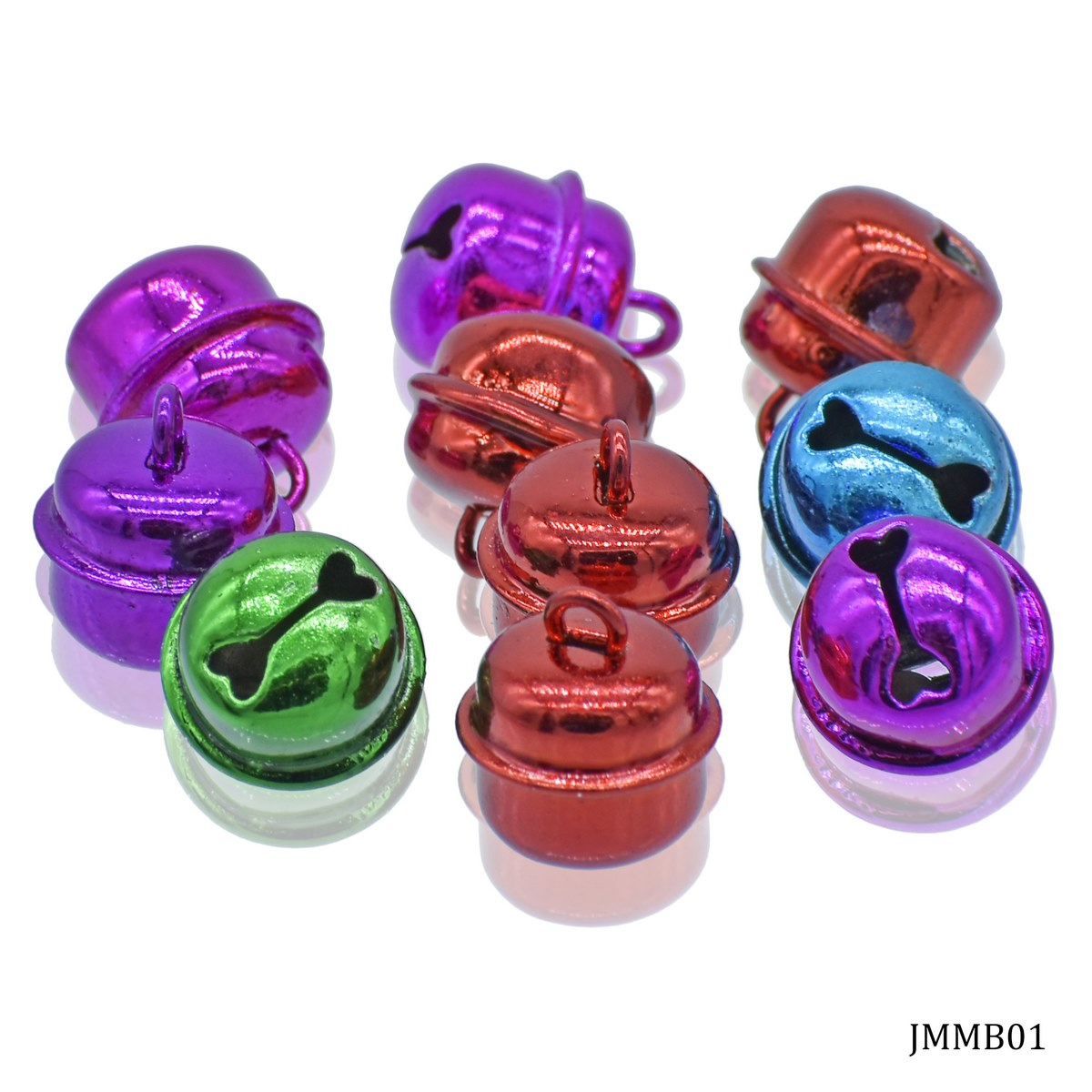 Jags Mini Metal Bells Mixed Colors 14MM 10 Pcs JMMB01