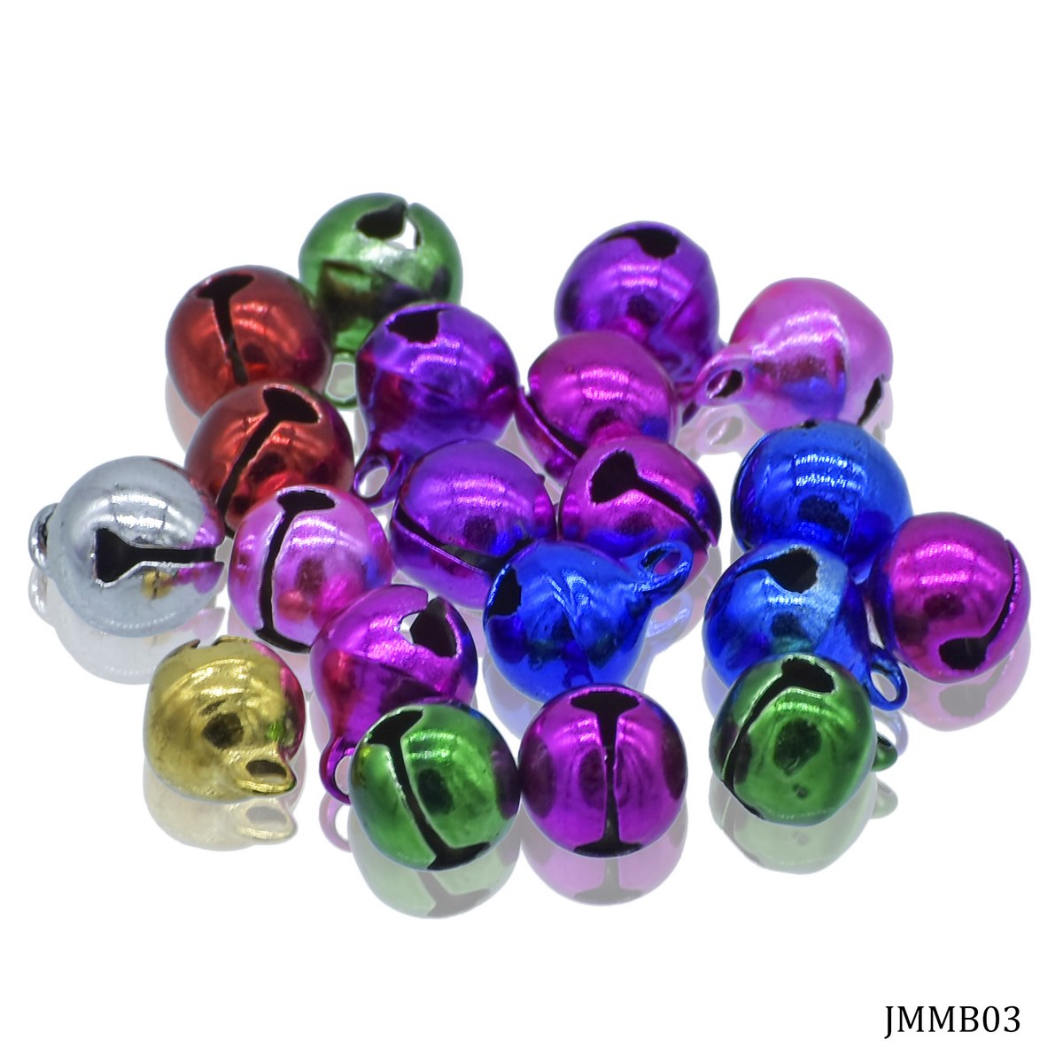 Jags Mini Metal Bells Mixed Colors 8MM 20 Pcs JMMB03