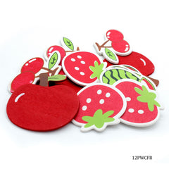 Wooden Mix Fruit Cut Out 12pcs 12PWCFR