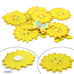 Wooden Mix Sun And Butter Cut Out 12pcs 12WMSA