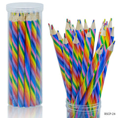 Rainbow Swirl Colour Pencils Set Of 24Pcs RSCP-24