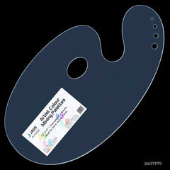 Acrylic Palette Transparent Oval Big 15X9 JAGSTPT9