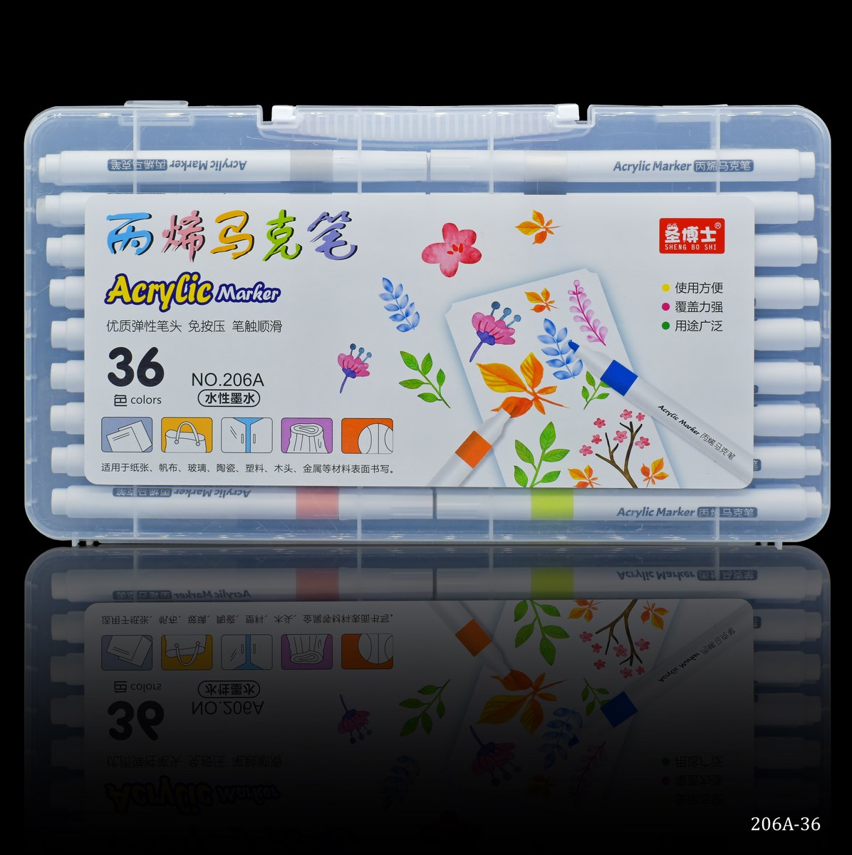Acrylic Marker 36 Colour 206A-36
